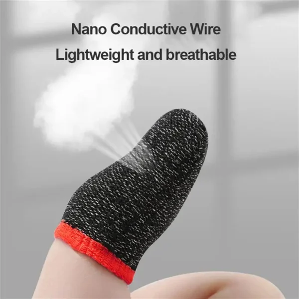 Gaming Finger Sleeve Breathable Fingertips Mobile Games Touch Screen Finger Cots Cover Sensitive Mobile Touch Gaming Accessories