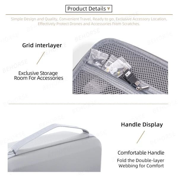 Neo Drone Portable Bags Sidecar Box Storage Bag Carrying Case With Strap Protect For DJI Neo Battery RC N3 Drone Accessories