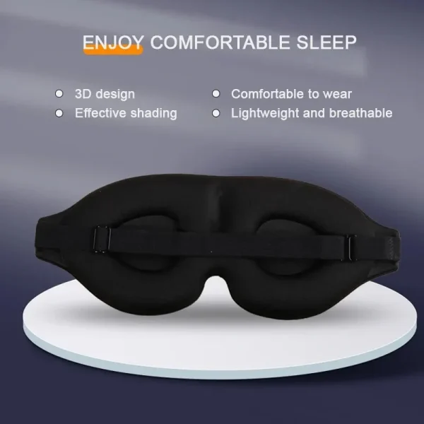 3D Sleeping Eye Mask Travel Rest Aid Eye Cover Patch Paded Soft Sleeping Mask Blindfold Eye Relax Massager