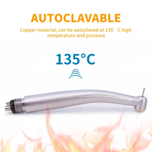 LED Dental High Speed Handpiece Dentist Tips Air Turbine B2 M4 Push Button Ceramic Bearing Handpiece