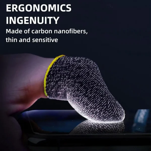 Gaming Finger Sleeve Breathable Fingertips Mobile Games Touch Screen Finger Cots Cover Sensitive Mobile Touch Gaming Accessories