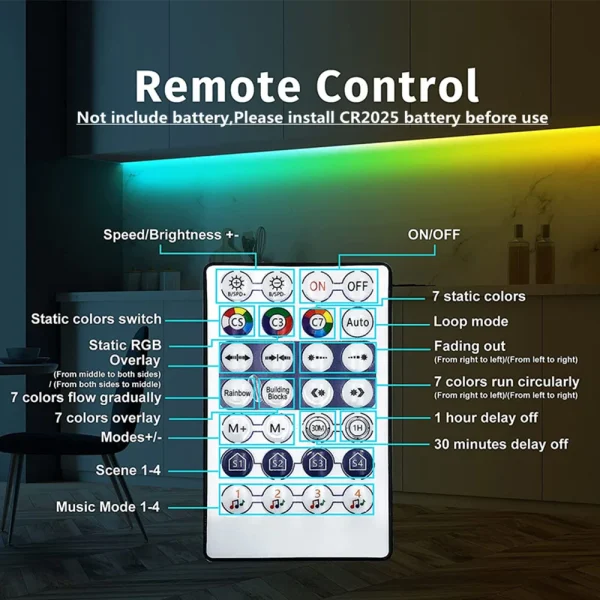 WS2812B LED Strip Bluetooth Music USB Controller Kit Individually Addressable Smart RGB LED Tape 30/60/74/96/144Leds/m DC5V
