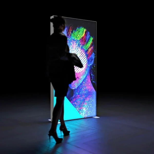 Free Design Aluminum LED Advertising Light Box for Outdoor Trade Exhibition Decor & Shopping Mall Advertising Supplies 1x2m