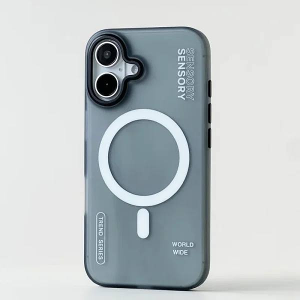 For Magsafe Wireless Charge Cases For iPhone 16 13 12 14 15 Pro Max Matte Magnetic Trendy Shockproof Armor Case Metal Lens Cover