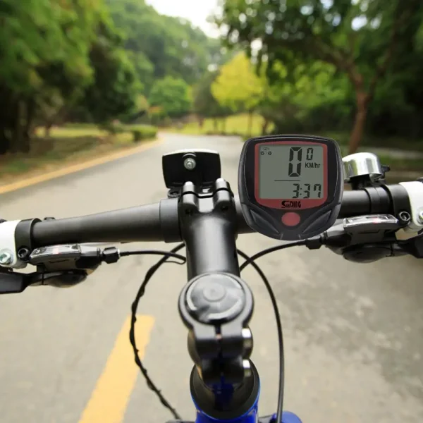 SUNDING 548B Waterproof MTB Bike Wire Speedometer Cycling Digital LCD Odometer