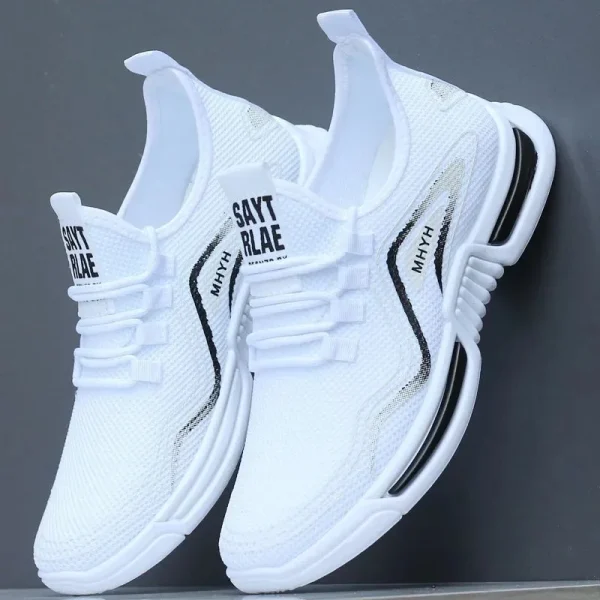 Summer Men's Mesh Casual Sneakers Light Soft Sole Lace Up Sneakers Outdoor Running Hiking Casual Sneakers Cheap Shoes Zapatillas