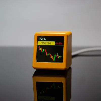 GeekMagic NerdMiner BitCoin Cryptocurrency,Stocks,Futures,Currency Exchange Rate,Price Tracker Ticker,Time Clock Weather Display