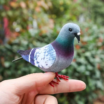 Dove Model Artificial Birds Imitation Animal Simulation Grey Pigeon Gift Photography Props Party Wedding Supply Home Decoration