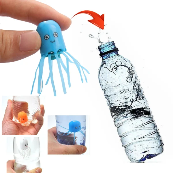 New Hot Baby Funny Magic Jellyfish Toys Kid Educational Science Children Cartesian Diver Jellyfish Toy Baby Kids' Floats