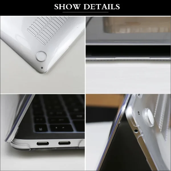 2025 M4 New Laptop Case For MacBook Pro 13 Case 2020 M1 For Macbook Air 13 Case M3 for Macbook Pro 16 Case m2 Pro 14 15 12 Funda