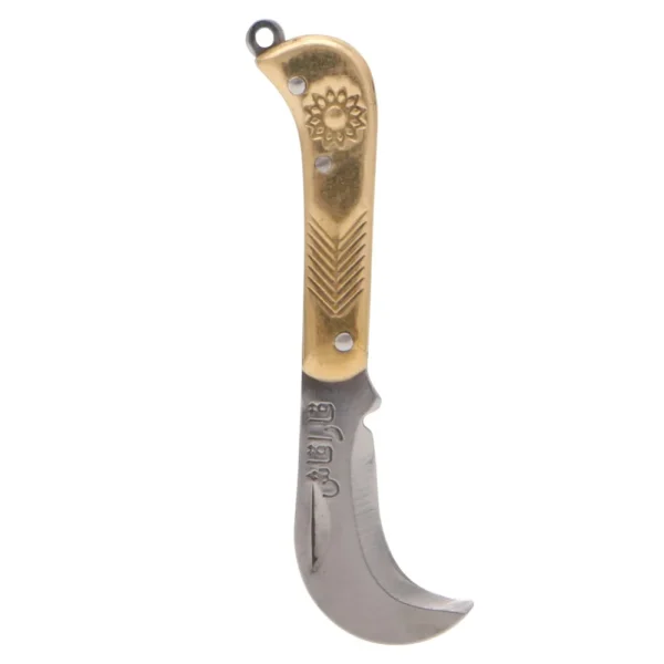 Retro Carving Small Pocket Keychain Tactical Mini Folding Folder Knife Brass New