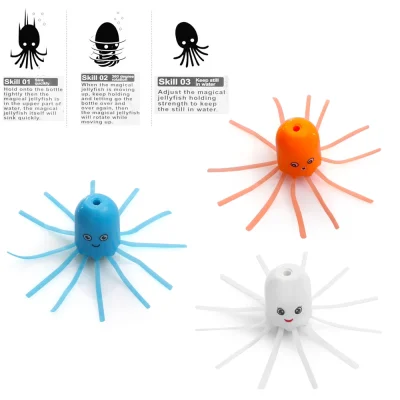 New Hot Baby Funny Magic Jellyfish Toys Kid Educational Science Children Cartesian Diver Jellyfish Toy Baby Kids’ Floats