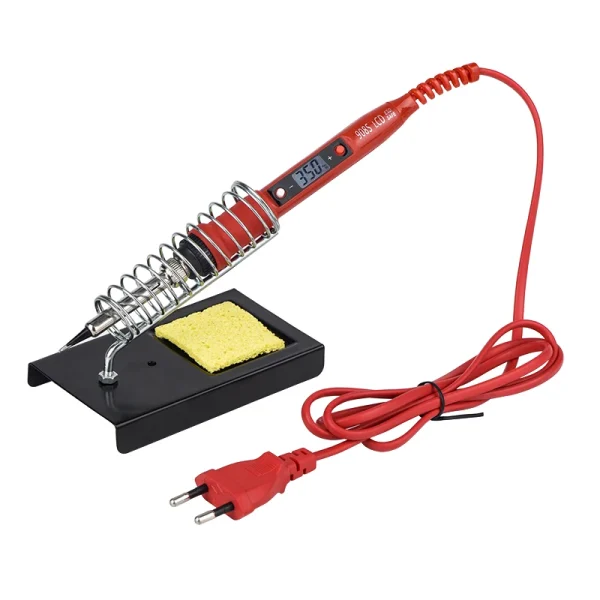 JCD Soldering Iron Kit Adjustable Temperature 220V 80W LCD Digital Display Welding Repair Tools With Solder Tin Iron Tips 908S