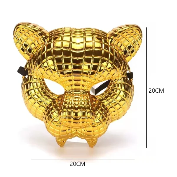 Korean Game 3 Korean TV Cosplay Costumes Masks Movie Theme Square Round Triangle BOSS Halloween Gold Leopard Dress up Mask