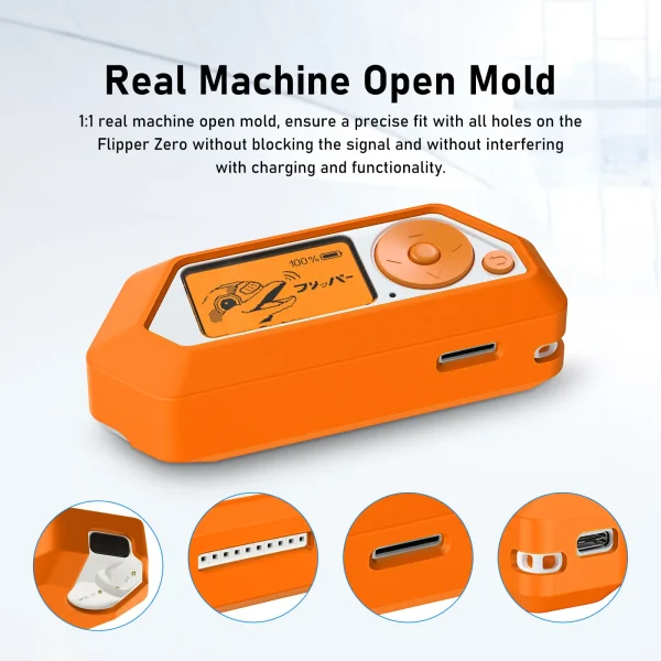 Flipper Zero Electronic Pet Dolphin Open Source Multifunctional Remote Control Gadget for Geeks Silicone Case