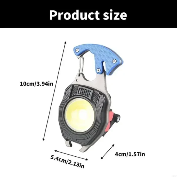 Aluminum Alloys Keychains Lamp Outdoor Camping Emergencies Charging Flashlights for Camping Hiking and Emergencies Use