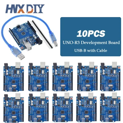 1-10pcs UNO R3 CH340G MEGA328P Chip UNO R3 with USB/TYPE-C CABLE ATMEGA328P-AU Development Board 16Mhz for Arduino