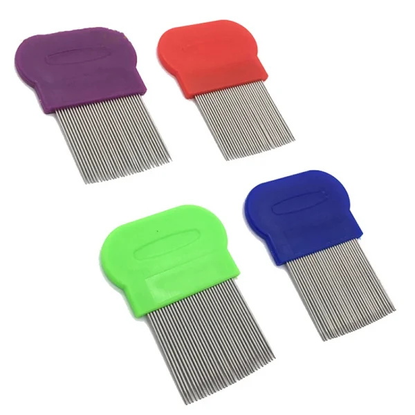 Pet Comb with High Strength Teeth Durable Pet Stain Remover Comb Pet Dog Cat Grooming Comb Hair Remover Non-Slip Grip Handle