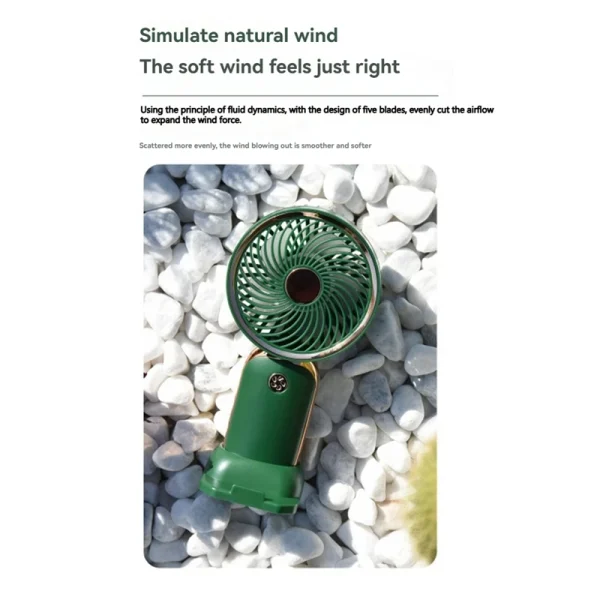 ABCA-USB Mini Handheld Fan Small Personal Fan Makeup Eyelash Fan For Hiking Traveling Home Office