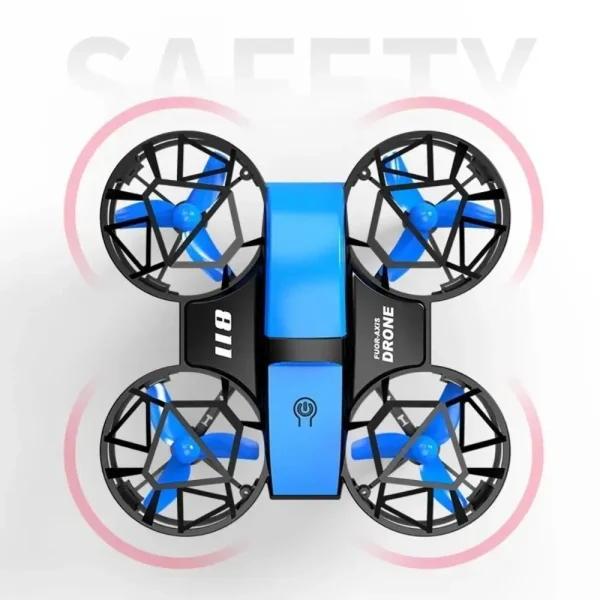Flying Mini Remote Control Aircraft Rechargeable Four-axis Rotation Remote Control Drone 360° Rotation with Light