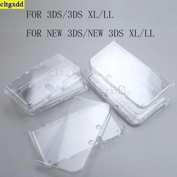 Cltgxdd 1piece FOR 3DS 3DS XL LL/NEW 3DS/NEW 3DS XL LL Console Transparent Plastic Crystal Shell Hard Shell Protective Cover