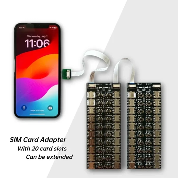 Card Changer Multi-card Device External Card slot for Android Apple smartphones Universal 20 Expansion SIM cards