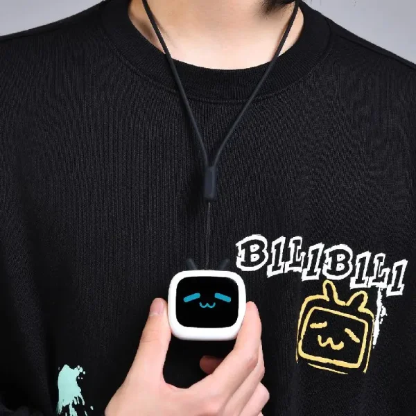 Bilibili Mini-TV CUBE FACE Headphones Small TV LCD Touch Screen True Wireless Bluetooth Portable Creative LCD Earphones Gifts