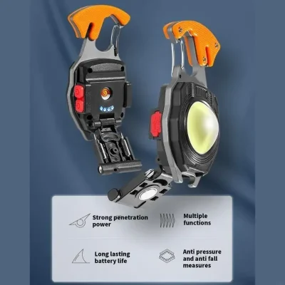 Aluminum Alloys Keychains Lamp Outdoor Camping Emergencies Charging Flashlights for Camping Hiking and Emergencies Use