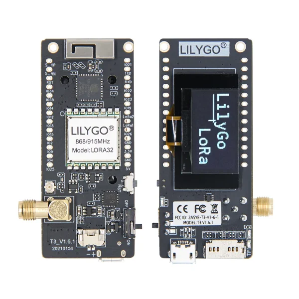 LILYGO® TTGO LoRa32 V2.1_1.6 Version 433/868/915Mhz ESP32 LoRa OLED 0.96 Inch SD Card Bluetooth WIFI Wireless Module ESP-32 SMA