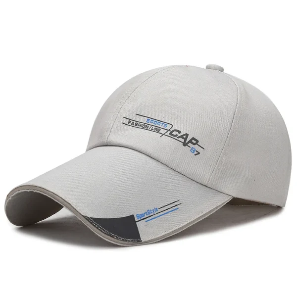 Outdoor Sunscreen Sports Men's Caps Fashion Canvas Unisex Baseball Caps Simple Design Extended Brim Snapback Caps For Men Women