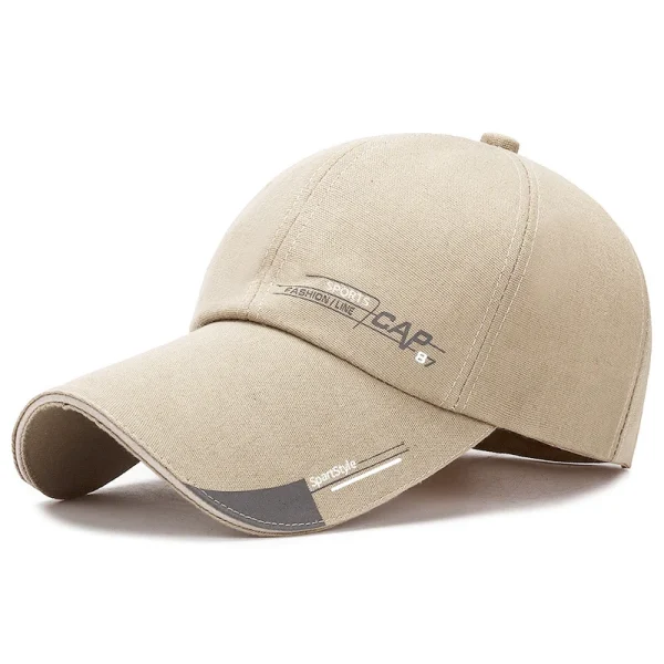 Outdoor Sunscreen Sports Men's Caps Fashion Canvas Unisex Baseball Caps Simple Design Extended Brim Snapback Caps For Men Women