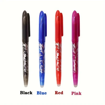 8/4pcs Multi-Color Erasable Gel Pen 0.5mm Tip Painting Writing Drawing School Black Blue Red Pink Orange Green Purple Light Blue