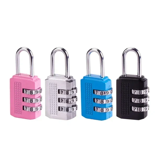 Cabinet Locker Zinc Alloy Password Lock Small 3-digit Trolley Case Lock Luggage Password Lock Padlock For Lockers Cabinet