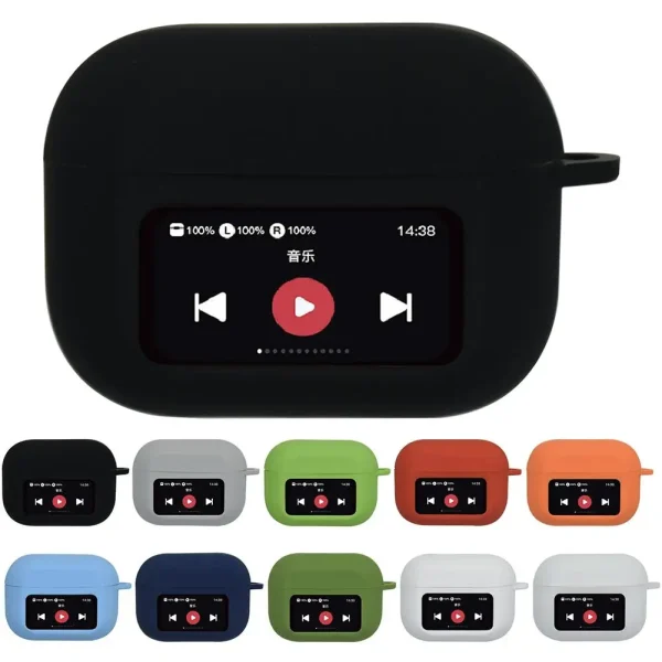 For AirPods A9pro With Screen Corners Shockproof Anti-slip Full Cover Protective Case For AirPods A9pro Q7U5