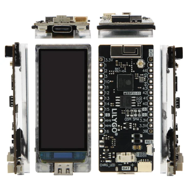 LILYGO® T-Display-S3 AMOLED ESP32-S3 Display Development Board RM67162 1.91 inch AMOLED Screen WIFI Wireless Module For Arduino