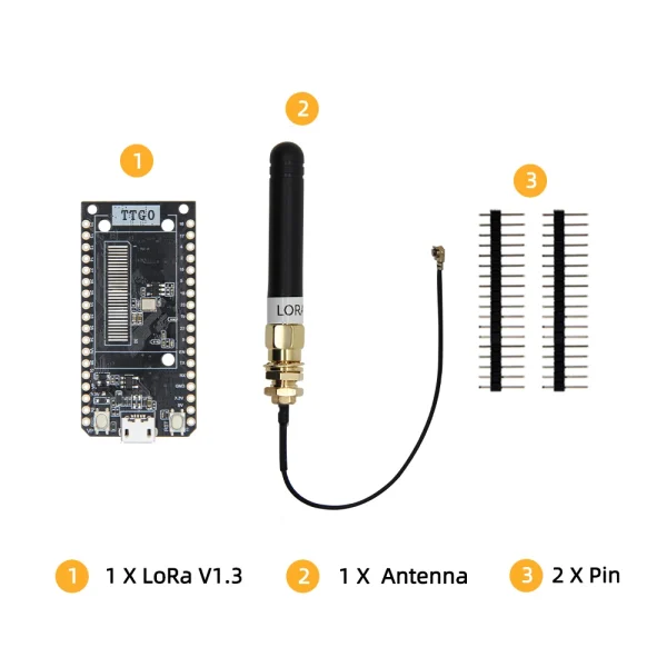 LILYGO® LoRa32 V1.3 ESP32 LoRa Development Board SX1276 868/915Mhz WIFI Bluetooth Wireless Module 0.96 Inch OLED Screen Arduino