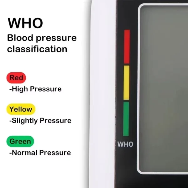 ABX Digital Blood Pressure Monitor Arm Sphygmomanometer Heart Rate Pulse Meters Big Screen Automatic Tonometer with Cuff