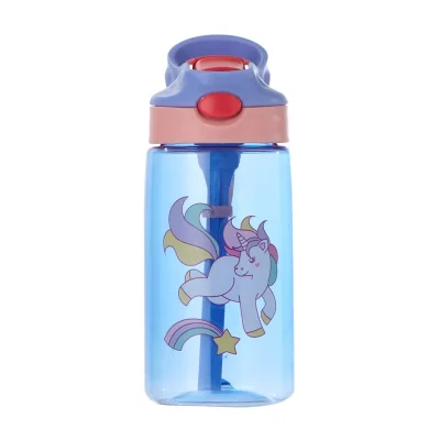 480ML Kids Water Cup Creative Cartoon Baby Feeding Cups With Straws Leakproof Water Bottles Outdoor Portable Children’s Cups