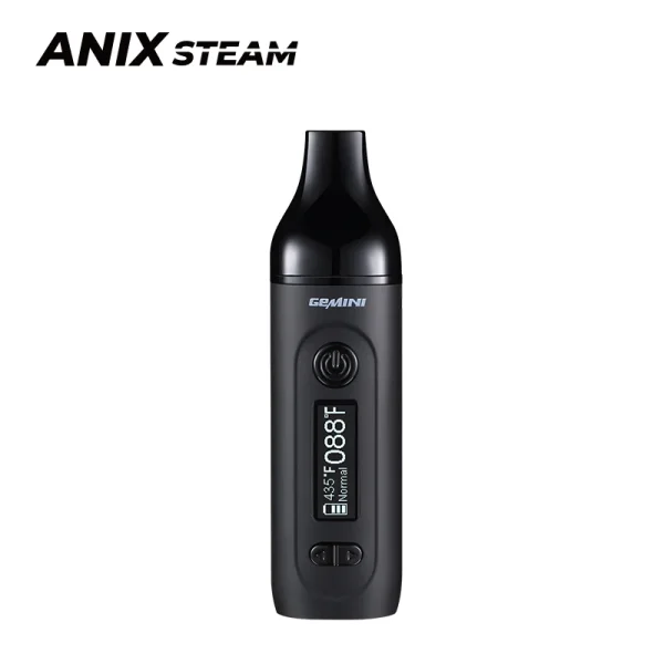 Dry Herb Vaporizer Vaper Anix Gemini Herbal Starter Kit 2200mah Battery Tempreture Control OLED Screen E Cigarettes Vape Pen Kit