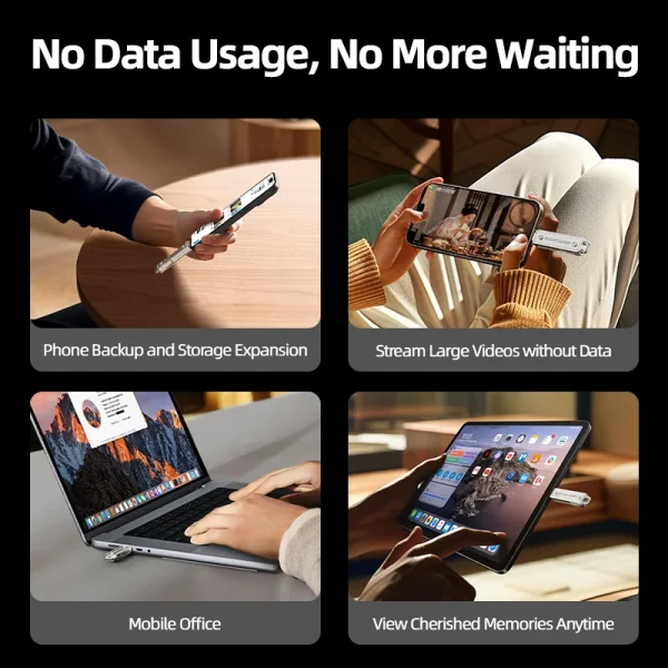 MOVESPEED 150MB/ USB Type C Flash Drive 64GB 128GB 256GB 512GB OTG USB 3.1 Pendrive for Macbook iPhone 15/16 Laptop PC