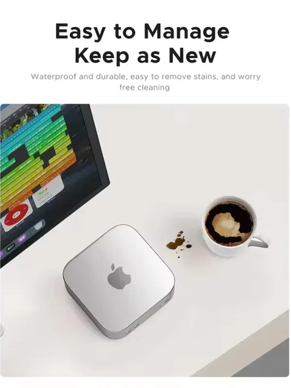 PHIXERO Mac Mini Case Wear-resistant Waterproof TPU Protective Case for Mac Mini M4/M4 Pro Cover Precise Opening Dustproof