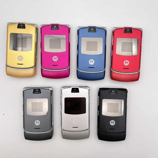 Motorola RAZR V3 Refurbished-Original V3 0.3MP Detachable Battery 680mAh Cell Phone Wholesale Free shipping