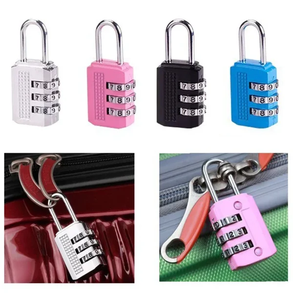 Cabinet Locker Zinc Alloy Password Lock Small 3-digit Trolley Case Lock Luggage Password Lock Padlock For Lockers Cabinet
