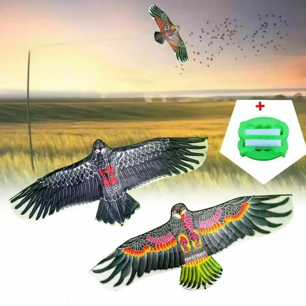 1.1m Eagle Kite With 30 Meter Kite Line Large Eagle Fly Bird Kites Children Best Gift Family Trips Garden Outdoor Sports Game
