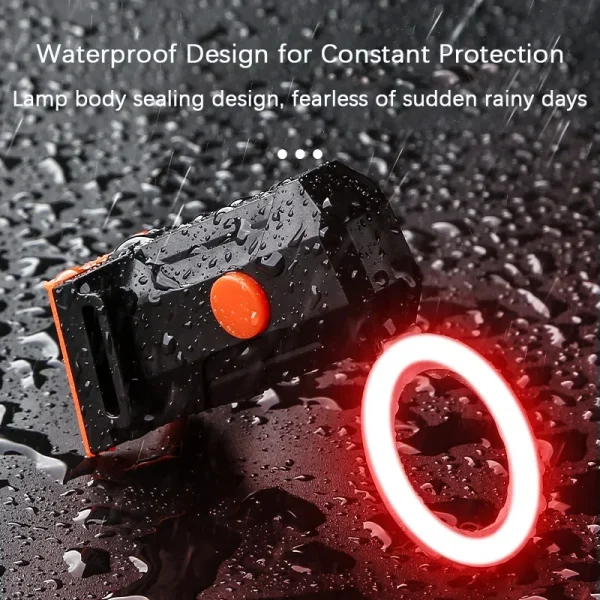 Bicycle Taillight Multi Lighting Modes USB Charge Led Bike Heart Shape Light Flash Tail Rear Lights for Road Mtb Bike Seatpost
