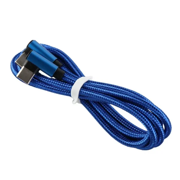3A 90 Degree Quick Charge Data Line Double Elbow USB Type C to USB C Fast Charging Cable Type C Cord Charge Wire Data cable