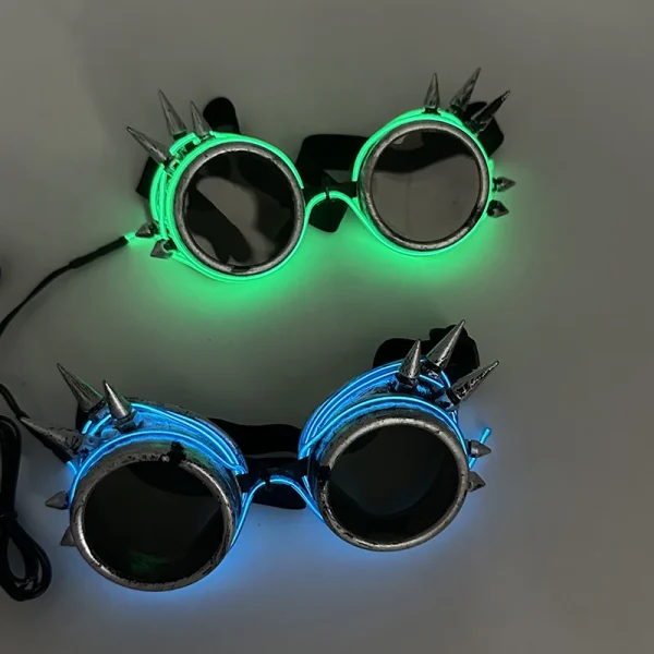 New Cool Cyberpunk Style Glasses Glowing Party Decor Luminous LED Sunglasses Lighting Up Bar Rave Music Dancing Party