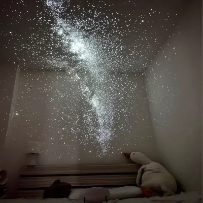 Moon and Stars – Discs for POCOCO Galaxy Projector, 5k Ultra HD, Realistic Galaxy Patterns,96% Ligh (No Projector)