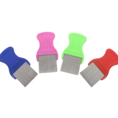 Pet Comb with High Strength Teeth Durable Pet Stain Remover Comb Pet Dog Cat Grooming Comb Hair Remover Non-Slip Grip Handle
