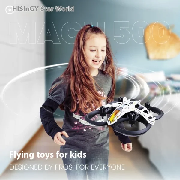 2025 New Product "Mach 500" Remote Control Drone Aircraft Stability Enhancement Hover Toy Four Axis Remote Control Aircraft